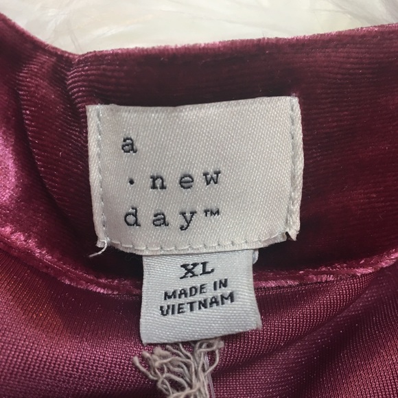 NWT a new day velvet wrap midi dress size xl - Picture 8 of 8